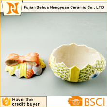 Ovo de Páscoa forma cerâmica biscoito para decoração de casa